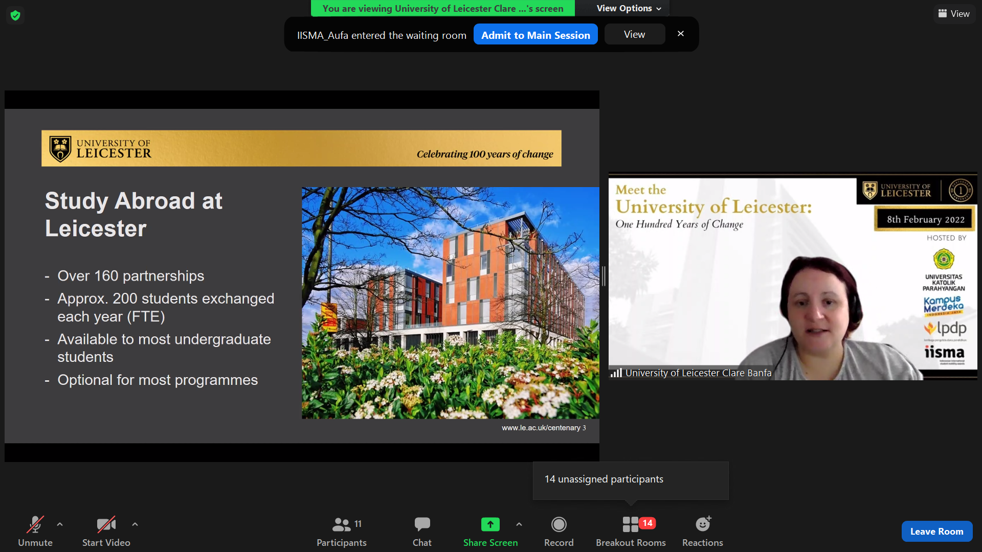 UNPAR Kenalkan University of Leicester ke Seluruh Perguruan Tinggi di Indonesia
