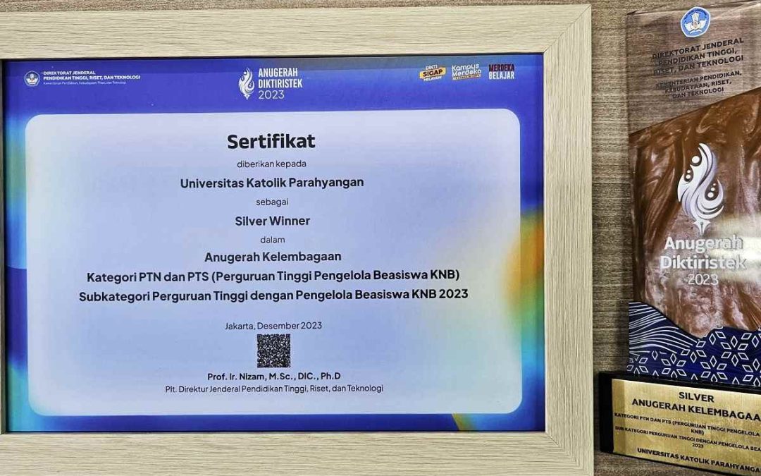 UNPAR Raih Silver Winner Anugerah Pengelola Beasiswa KNB Diktiristek 2023